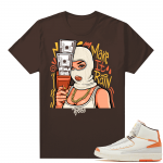 Jordan 2 Orange Sail Maison Chateau Rogue Shirts Brown TopRank Make it Rain