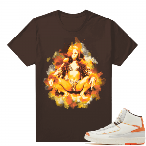 Jordan 2 Orange Sail Maison Chateau Rogue Shirts Brown Watercolor Lil Kim