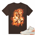 Jordan 2 Orange Sail Maison Chateau Rogue Shirts Brown Watercolor MJ Trophy