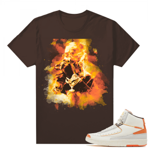 Jordan 2 Orange Sail Maison Chateau Rogue Shirts Brown Watercolor Pop Smoke