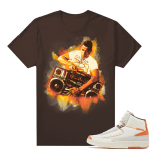 Jordan 2 Orange Sail Maison Chateau Rogue Shirts Brown Watercolor Radio Raheen