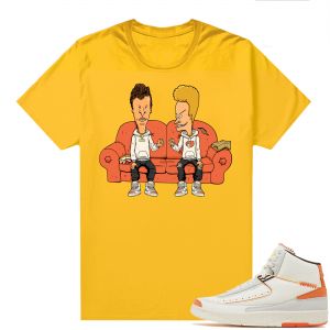 Jordan 2 Orange Sail Maison Chateau Rogue Shirts Gold Beavis Sneakerhead