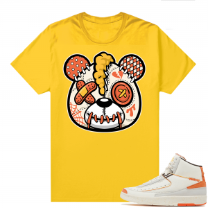 Jordan 2 Orange Sail Maison Chateau Rogue Shirts Gold Heartbreak bear