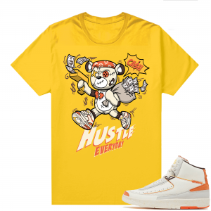 Jordan 2 Orange Sail Maison Chateau Rogue Shirts Gold Hustle Bear