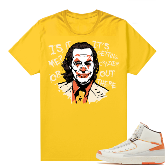 Jordan 2 Orange Sail Maison Chateau Rogue Shirts Gold Joker