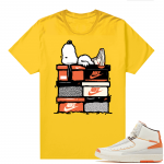 Jordan 2 Orange Sail Maison Chateau Rogue Shirts Gold Sneakerhead Snoopy