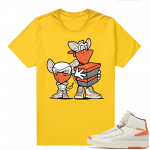 Jordan 2 Orange Sail Maison Chateau Rogue Shirts Gold Take over the Game