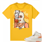 Jordan 2 Orange Sail Maison Chateau Rogue Shirts Gold TopRank Make it Rain