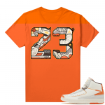 Jordan 2 Orange Sail Maison Chateau Rogue Shirts Orange 23 Mashup