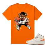 Jordan 2 Orange Sail Maison Chateau Rogue Shirts Orange Bear Sneaker Heist