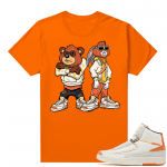 Jordan 2 Orange Sail Maison Chateau Rogue Shirts Orange Big Steppas