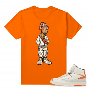 Jordan 2 Orange Sail Maison Chateau Rogue Shirts Orange Bored Ape Sneakerhead