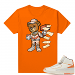 Jordan 2 Orange Sail Maison Chateau Rogue Shirts Orange Cash Cannon Bear