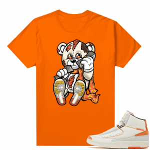 Jordan 2 Orange Sail Maison Chateau Rogue Shirts Orange Designer Bear