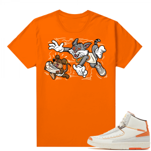 Jordan 2 Orange Sail Maison Chateau Rogue Shirts Orange Finessed