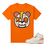 Jordan 2 Orange Sail Maison Chateau Rogue Shirts Orange Heartbreak bear