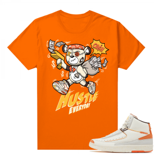 Jordan 2 Orange Sail Maison Chateau Rogue Shirts Orange Hustle Bear