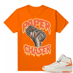 Jordan 2 Orange Sail Maison Chateau Rogue Shirts Orange Paper Chaser