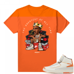 Jordan 2 Orange Sail Maison Chateau Rogue Shirts Orange Rare Air GOAT