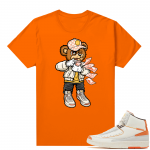 Jordan 2 Orange Sail Maison Chateau Rogue Shirts Orange Rich Bear