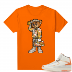 Jordan 2 Orange Sail Maison Chateau Rogue Shirts Orange Soulja Bear