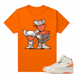 Jordan 2 Orange Sail Maison Chateau Rogue Shirts Orange Take over the Game