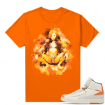 Jordan 2 Orange Sail Maison Chateau Rogue Shirts Orange Watercolor Lil Kim