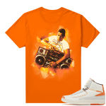 Jordan 2 Orange Sail Maison Chateau Rogue Shirts Orange Watercolor Radio Raheen