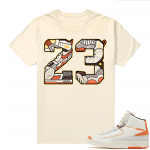 Jordan 2 Orange Sail Maison Chateau Rogue Shirts Sail 23 Mashup