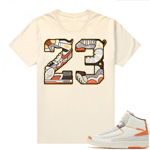 Jordan 2 Orange Sail Maison Chateau Rogue Shirts Sail 23 Mashup