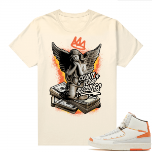 Jordan 2 Orange Sail Maison Chateau Rogue Shirts Sail Count Your Blessings