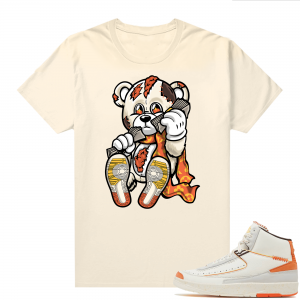 Jordan 2 Orange Sail Maison Chateau Rogue Shirts Sail Designer Bear