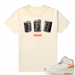 Jordan 2 Orange Sail Maison Chateau Rogue Shirts Sail Friends