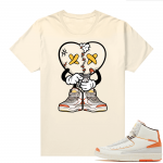 Jordan 2 Orange Sail Maison Chateau Rogue Shirts Sail Heart Broken Toon