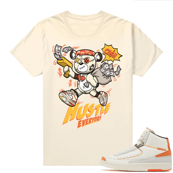 Jordan 2 Orange Sail Maison Chateau Rogue Shirts Sail Hustle Bear