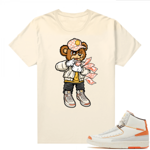 Jordan 2 Orange Sail Maison Chateau Rogue Shirts Sail Rich Bear