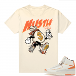 Jordan 2 Orange Sail Maison Chateau Rogue Shirts Sail TopRank Hustle Money Bag