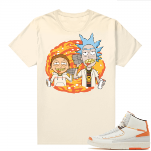 Jordan 2 Orange Sail Maison Chateau Rogue Shirts Sail Trap Rick N Morty