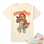 Jordan 2 Orange Sail Maison Chateau Rogue Shirts Sail Wanna Play