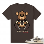 Travis Scott Jordan 1 Low Reverse Mocha Shirts Brown Air Bear