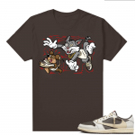 Travis Scott Jordan 1 Low Reverse Mocha Shirts Brown Finessed