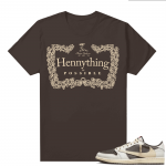 Travis Scott Jordan 1 Low Reverse Mocha Shirts Brown Hennything