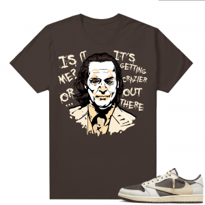 Travis Scott Jordan 1 Low Reverse Mocha Shirts Brown Joker