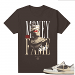 Travis Scott Jordan 1 Low Reverse Mocha Shirts Brown Marcello Gior Money Over Fame