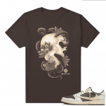 Travis Scott Jordan 1 Low Reverse Mocha Shirts Brown Marcello Gior Serpent Skull