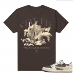 Travis Scott Jordan 1 Low Reverse Mocha Shirts Brown Marcello Gior Stay Fly