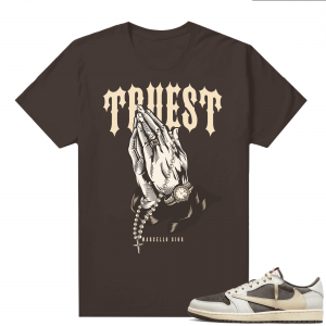 Travis Scott Jordan 1 Low Reverse Mocha Shirts Brown Marcello Gior Truest