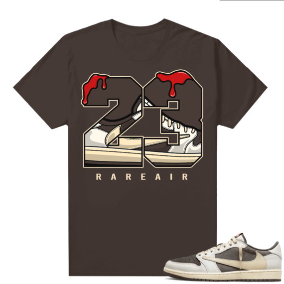 Travis Scott Jordan 1 Low Reverse Mocha Shirts Brown Rare Air 23