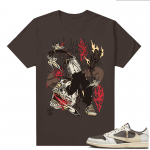 Travis Scott Jordan 1 Low Reverse Mocha Shirts Brown SWZY Cactus Jack