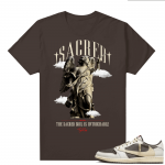 Travis Scott Jordan 1 Low Reverse Mocha Shirts Brown TopRank Untouchable